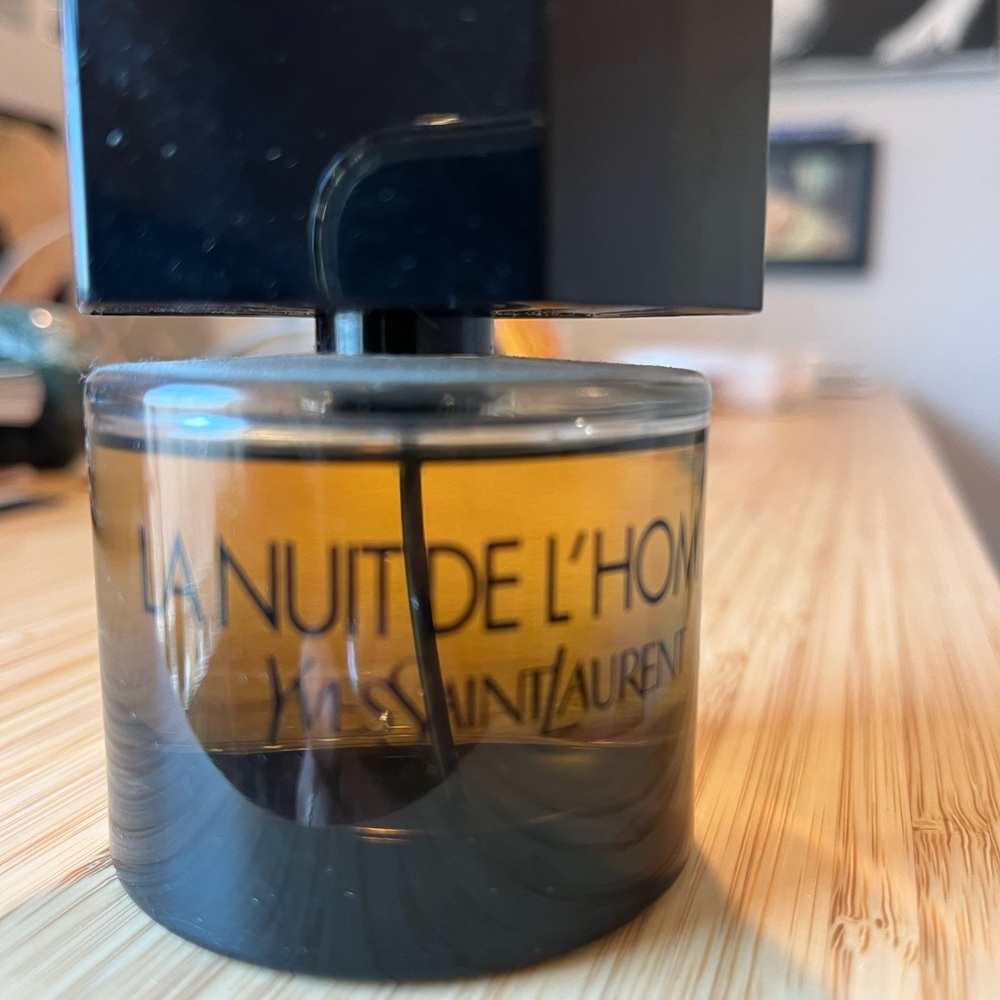 Yves Saint Laurent La Nuit De L'Homme Black and Amber Bottle